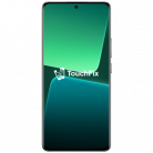 Xiaomi 13 Pro smartphone met groene abstracte achtergrond en TouchFix logo