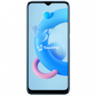 Realme C11 smartphone met kleurrijke abstracte achtergrond en TouchFix logo