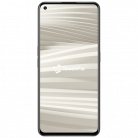 Realme GT 2 smartphone met abstracte witte achtergrond en TouchFix logo