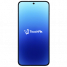Xiaomi 13 smartphone met blauw verloop achtergrond en TouchFix logo