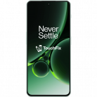 OnePlus Nord 3 smartphone met 'Never Settle' slogan en TouchFix logo