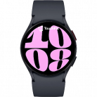 Samsung Galaxy Watch met grote roze cijfers en TouchFix logo