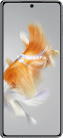 Huawei Mate X3 smartphone met abstracte oranje en witte achtergrond en TouchFix logo