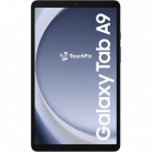 Samsung Galaxy Tab A9 tablet met minimalistische blauwe achtergrond - TouchFix reparatieservice voor Samsung tablets