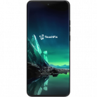 Motorola Edge smartphone met groene display en TouchFix logo