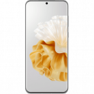 Huawei P60 Pro smartphone met abstracte bloemenachtergrond